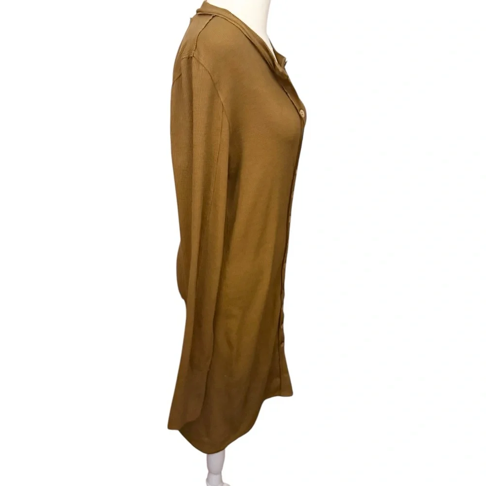 Free People We The Free Gia Cardigan/Dress in Warm Tobacco - Picture 7 of 11